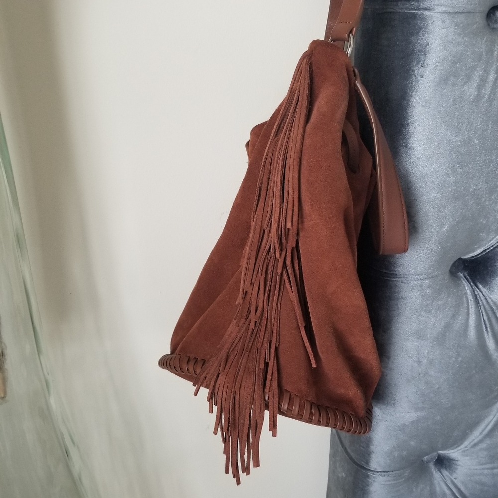 All Saints Fringe Bucket Bag - Picture 4 of 6